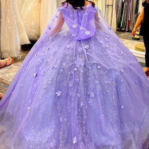 Gorgeous lavender cape (dress not included)